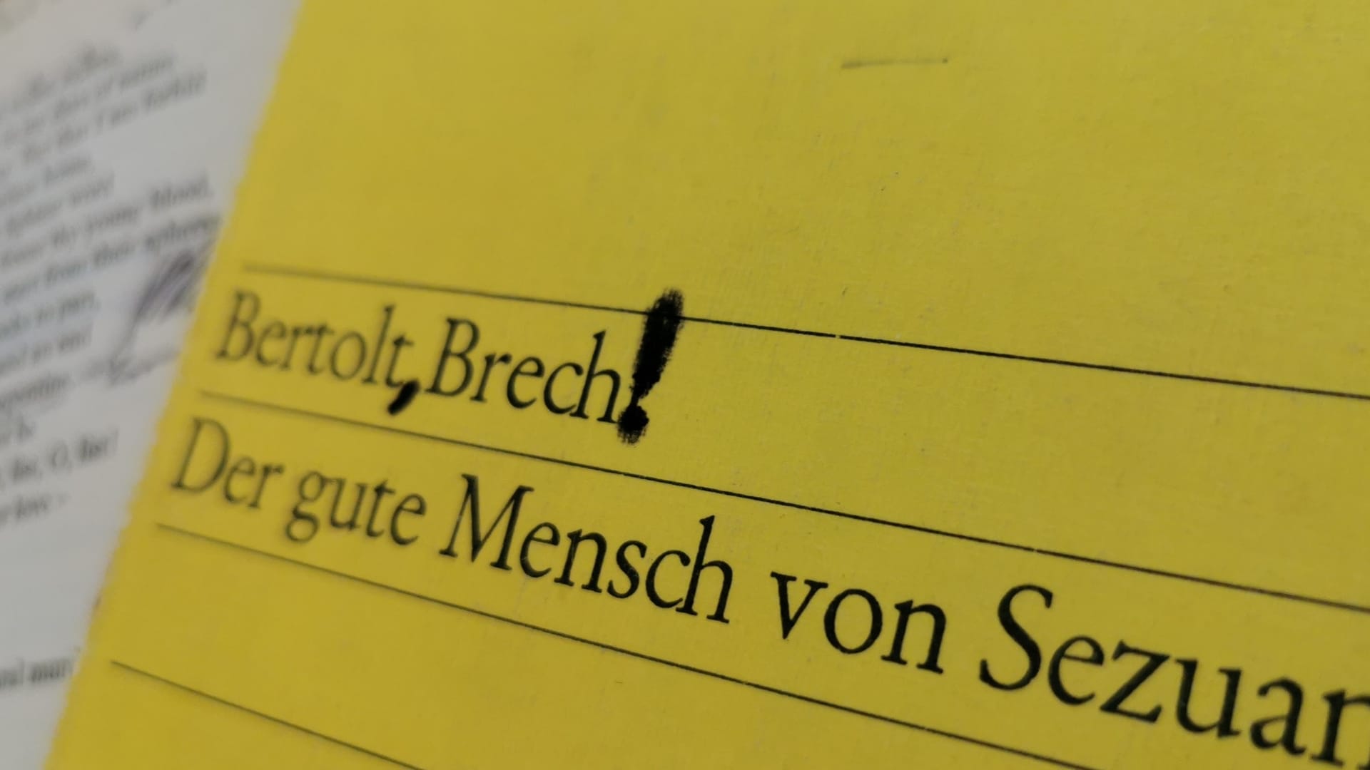 Bertolt, brech! – Time to say goodbye…